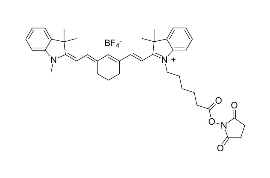 Chemical Structure - Cyanine 7 NHS ester (A270191) - Antibodies.com