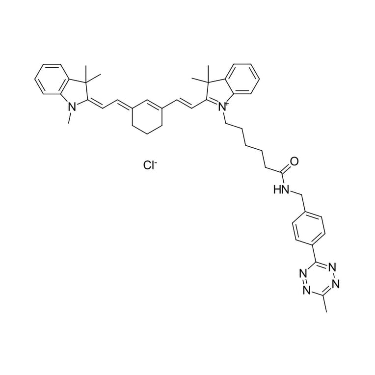 Chemical Structure - Cyanine 7 tetrazine (A270192) - Antibodies.com