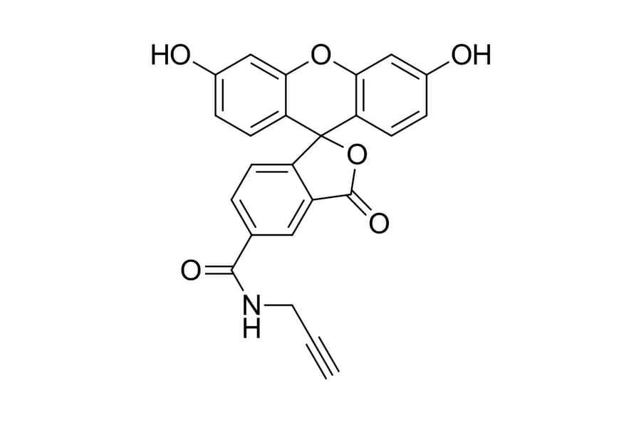Chemical Structure - FAM alkyne, 5-isomer (A270204) - Antibodies.com