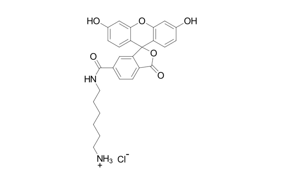 Chemical Structure - FAM amine, 6-isomer (A270207) - Antibodies.com