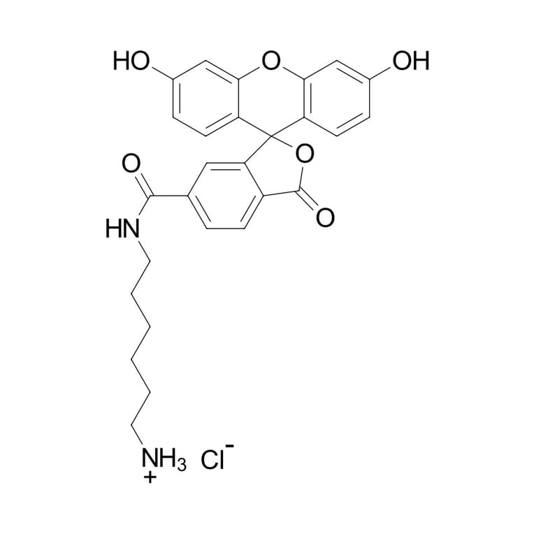 Chemical Structure - FAM amine, 6-isomer (A270207) - Antibodies.com