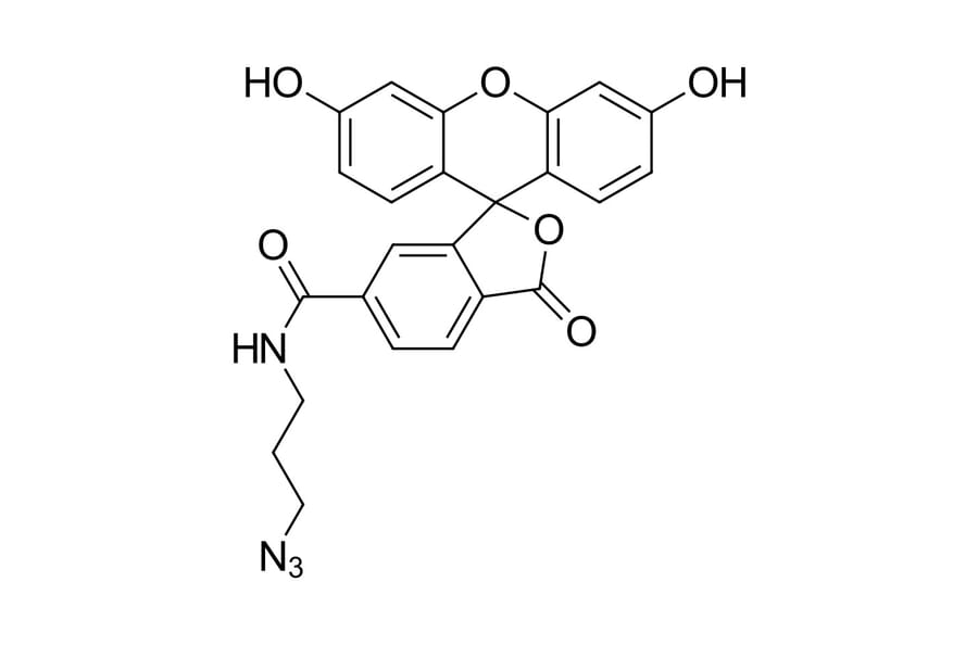 Chemical Structure - FAM azide, 6-isomer (A270211) - Antibodies.com
