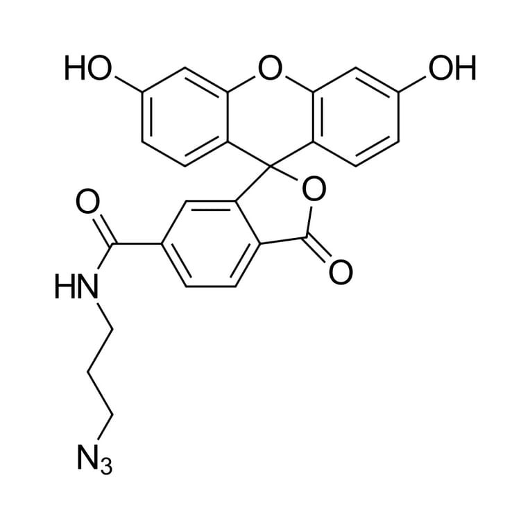 Chemical Structure - FAM azide, 6-isomer (A270211) - Antibodies.com