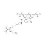 Chemical Structure - FAM Phosphoramidite, 6-Isomer (A270218) - Antibodies.com