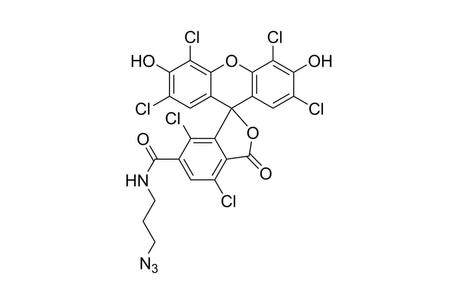 Chemical Structure - HEX azide, 6-isomer (A270223) - Antibodies.com
