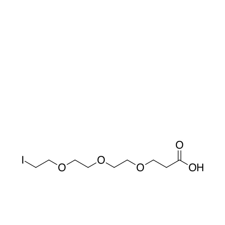 Chemical Structure - Iodo-PEG3-Acid (A270227) - Antibodies.com