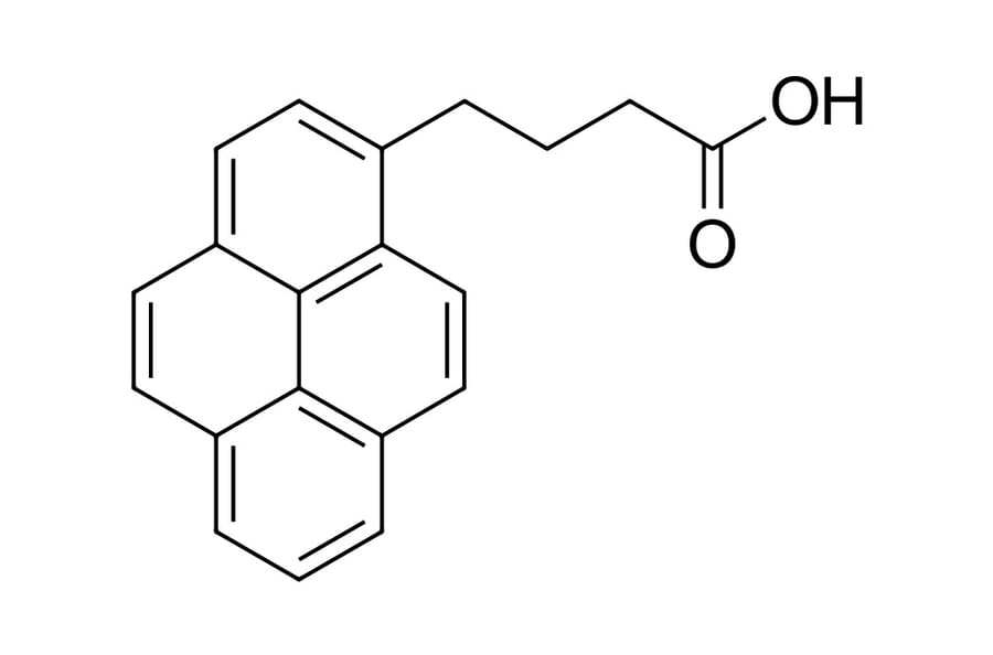 Chemical Structure - Pyrenebutyric acid (A270248) - Antibodies.com