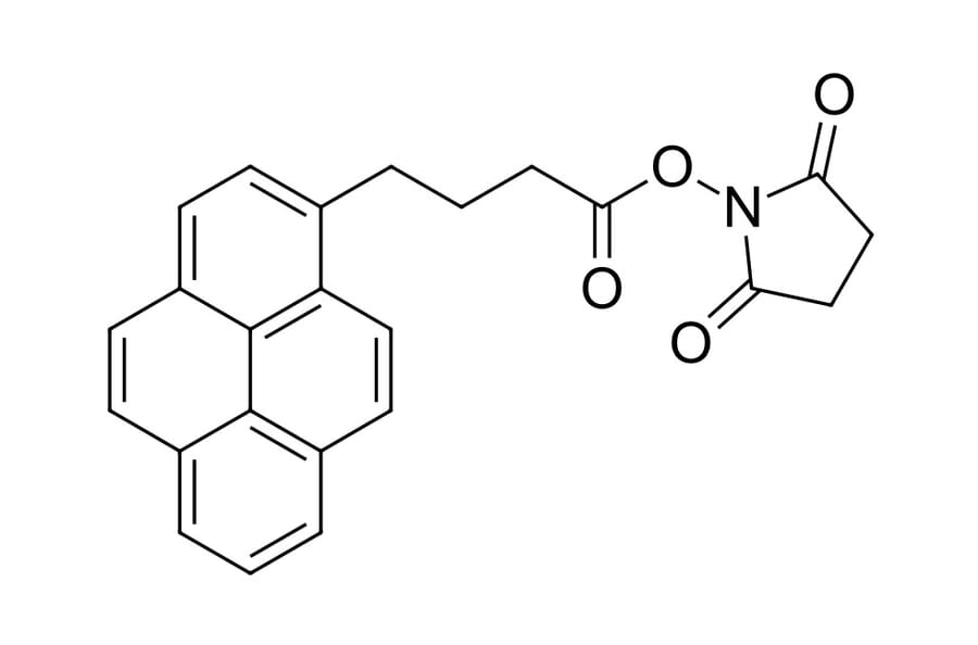 Chemical Structure - Pyrenebutyric acid NHS ester (A270249) - Antibodies.com