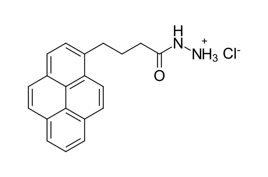 Chemical Structure - Pyrene hydrazide (A270250) - Antibodies.com