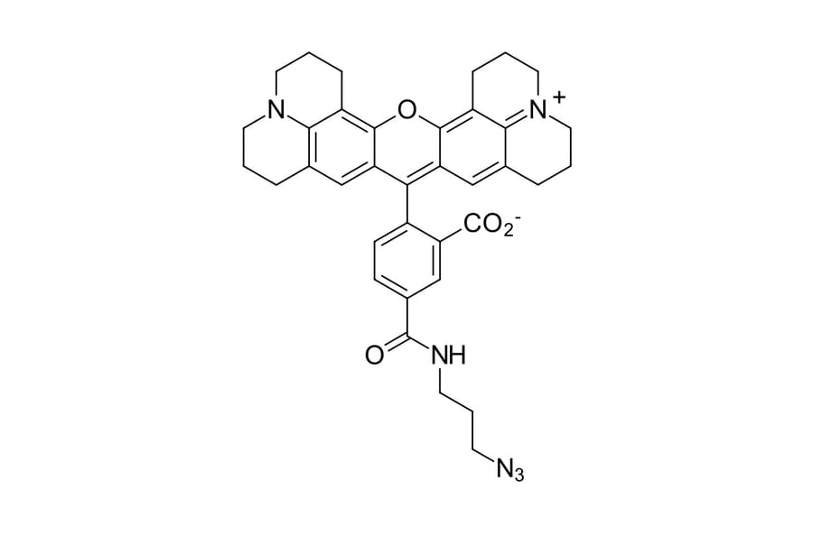 Chemical Structure - ROX azide, 5-isomer (A270261) - Antibodies.com