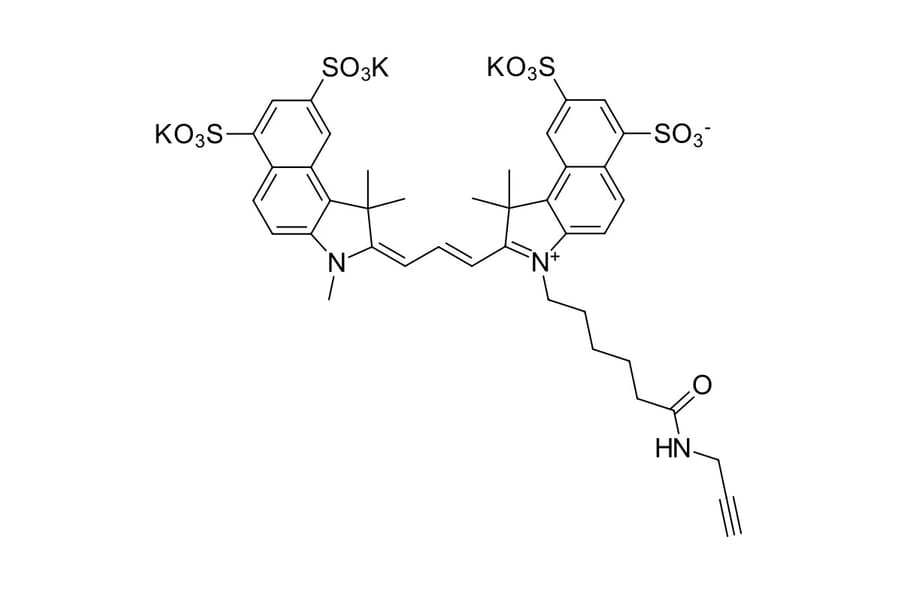 Chemical Structure - Sulfo-Cyanine 3.5 alkyne (A270268) - Antibodies.com