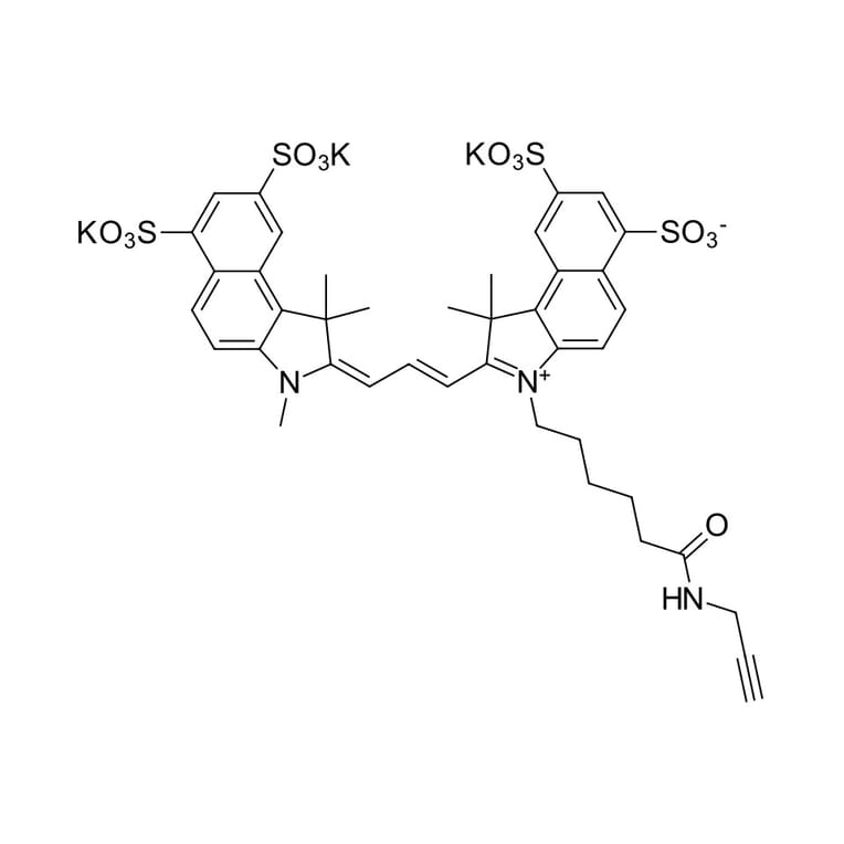 Chemical Structure - Sulfo-Cyanine 3.5 alkyne (A270268) - Antibodies.com