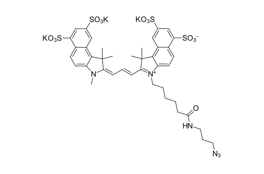 Chemical Structure - Sulfo-Cyanine 3.5 azide (A270269) - Antibodies.com