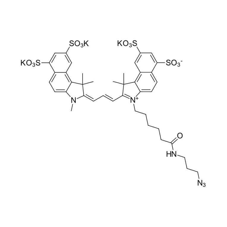 Chemical Structure - Sulfo-Cyanine 3.5 azide (A270269) - Antibodies.com