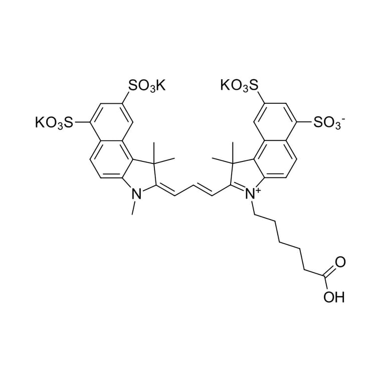 Chemical Structure - Sulfo-Cyanine 3.5 carboxylic acid (A270270) - Antibodies.com