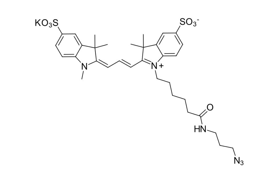 Chemical Structure - Sulfo-Cyanine 3 azide (A270274) - Antibodies.com