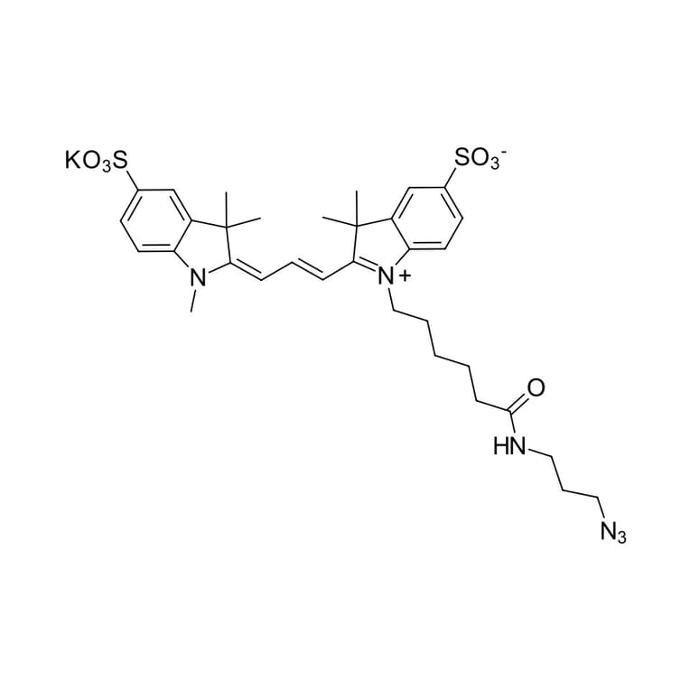 Chemical Structure - Sulfo-Cyanine 3 azide (A270274) - Antibodies.com