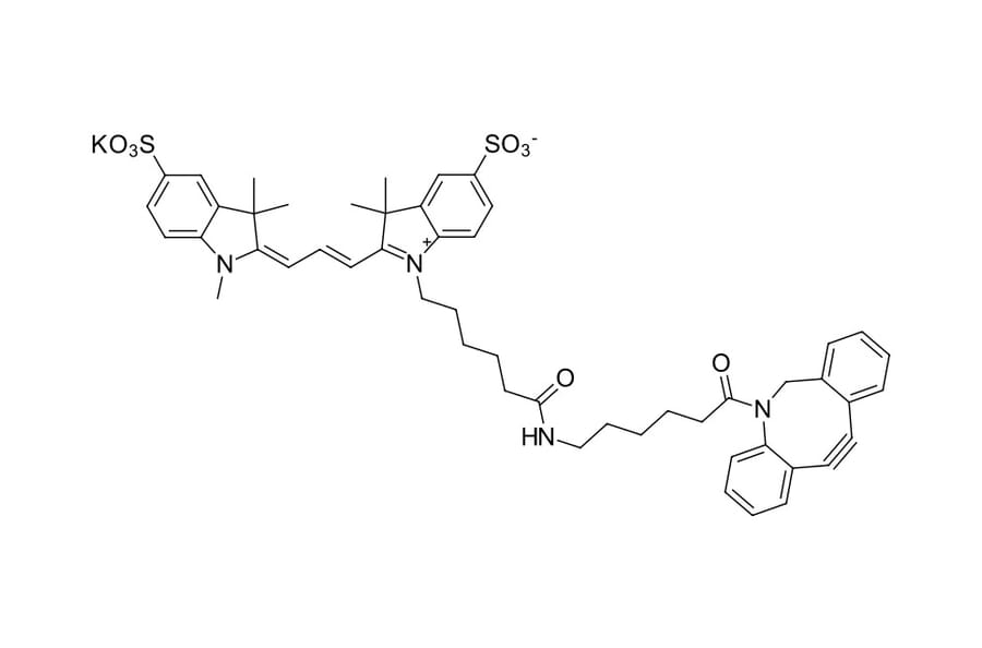 Chemical Structure - sulfo-Cyanine 3 DBCO (A270276) - Antibodies.com