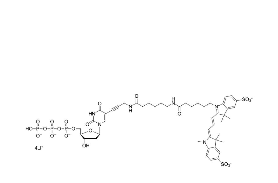 Chemical Structure - Sulfo-Cyanine 3 dUTP (A270277) - Antibodies.com