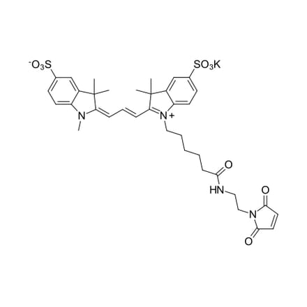 Chemical Structure - Sulfo-Cyanine 3 maleimide (A270278) - Antibodies.com