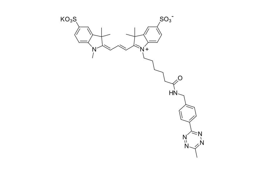 Chemical Structure - Sulfo-Cyanine 3 tetrazine (A270280) - Antibodies.com
