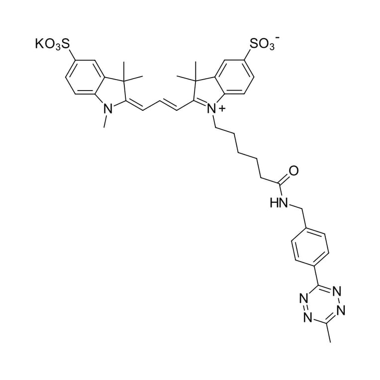 Chemical Structure - Sulfo-Cyanine 3 tetrazine (A270280) - Antibodies.com