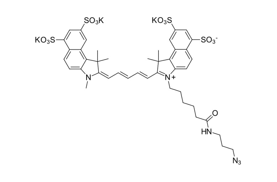 Chemical Structure - Sulfo-Cyanine 5.5 azide (A270283) - Antibodies.com