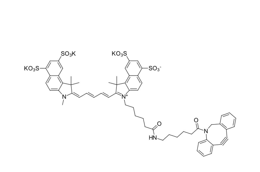 Chemical Structure - sulfo-Cyanine 5.5 DBCO (A270285) - Antibodies.com