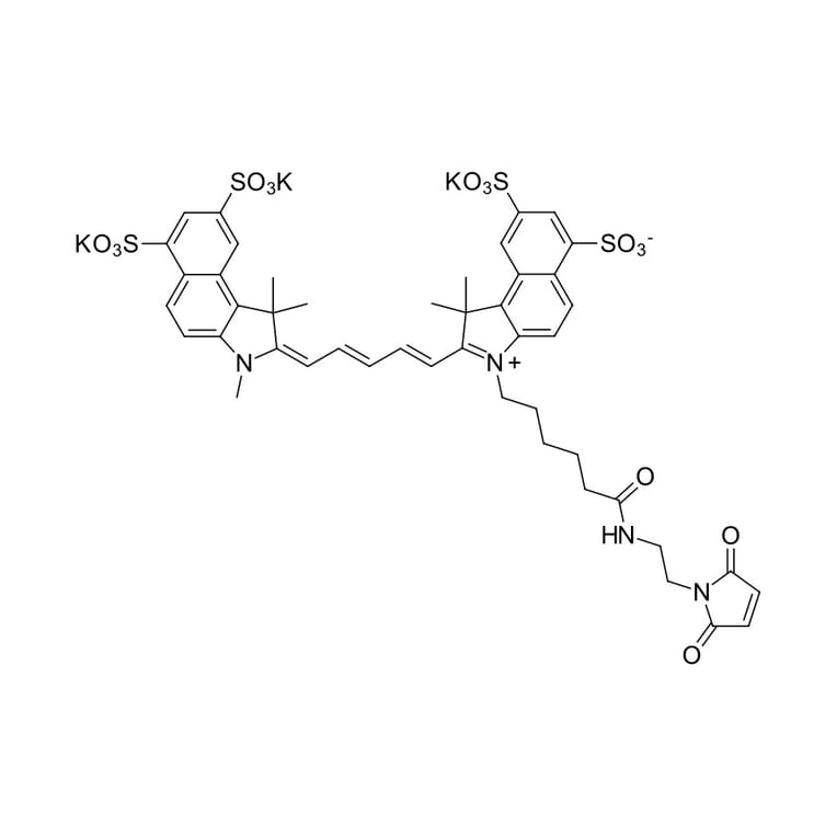 Chemical Structure - Sulfo-Cyanine 5.5 maleimide (A270287) - Antibodies.com