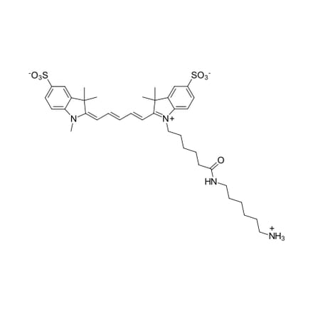 Chemical Structure - Sulfo-Cyanine 5 amine (A270290) - Antibodies.com