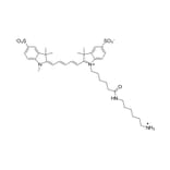 Chemical Structure - Sulfo-Cyanine 5 amine (A270290) - Antibodies.com