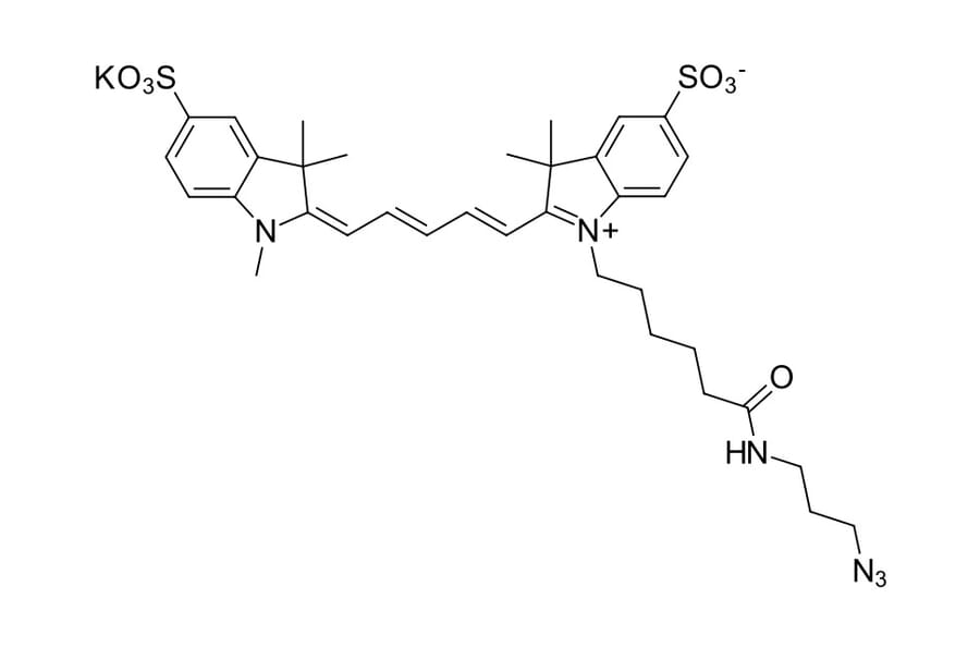 Chemical Structure - Sulfo-Cyanine 5 azide (A270291) - Antibodies.com
