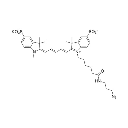 Chemical Structure - Sulfo-Cyanine 5 azide (A270291) - Antibodies.com