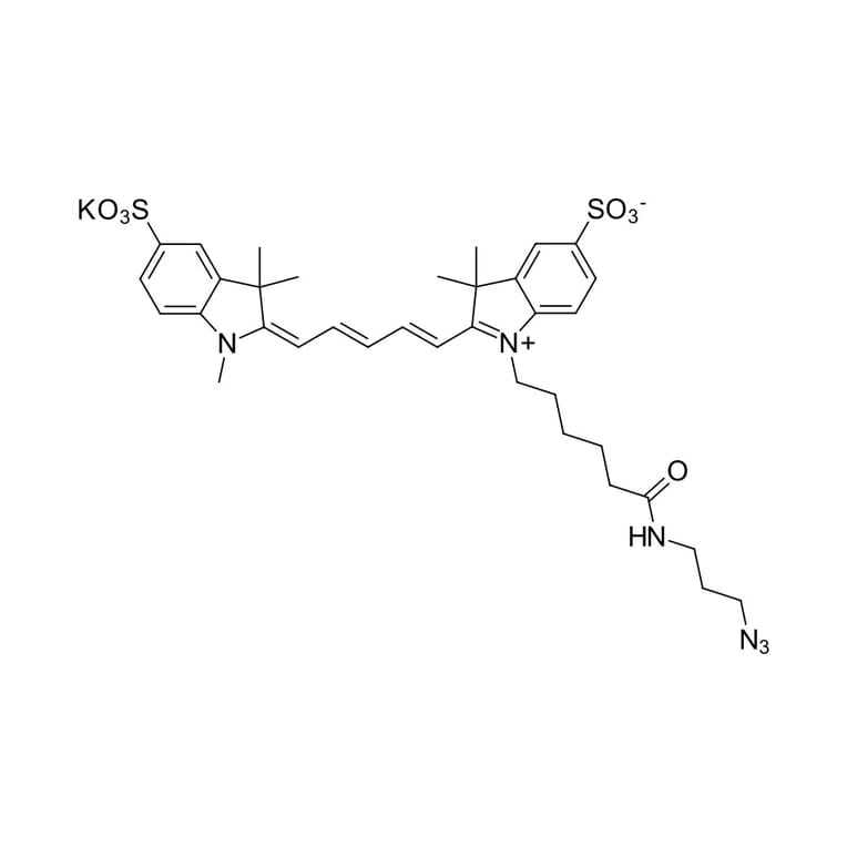 Chemical Structure - Sulfo-Cyanine 5 azide (A270291) - Antibodies.com