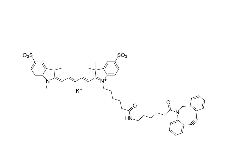 Chemical Structure - sulfo-Cyanine 5 DBCO (A270294) - Antibodies.com