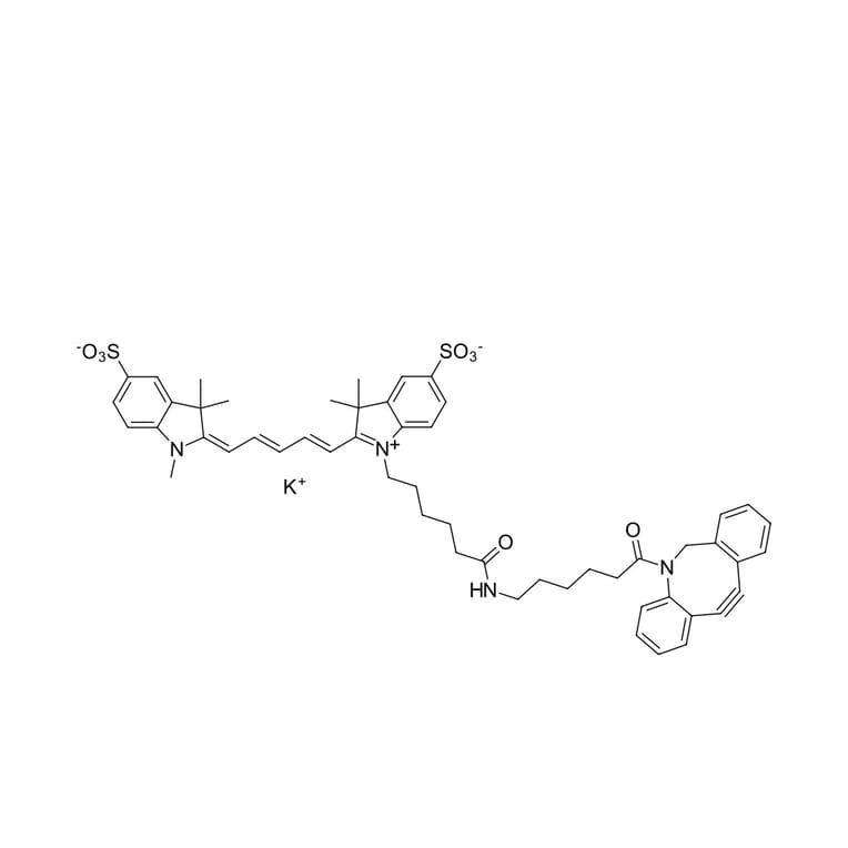 Chemical Structure - sulfo-Cyanine 5 DBCO (A270294) - Antibodies.com