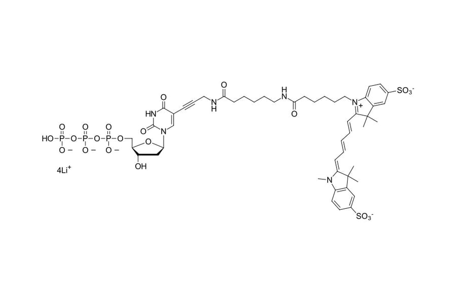 Chemical Structure - Sulfo-Cyanine 5 dUTP (A270295) - Antibodies.com