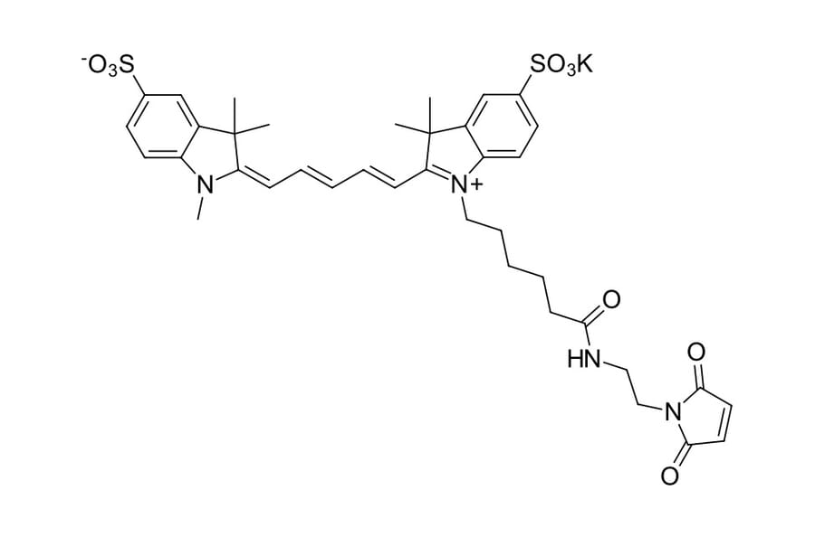 Chemical Structure - Sulfo-Cyanine 5 maleimide (A270296) - Antibodies.com