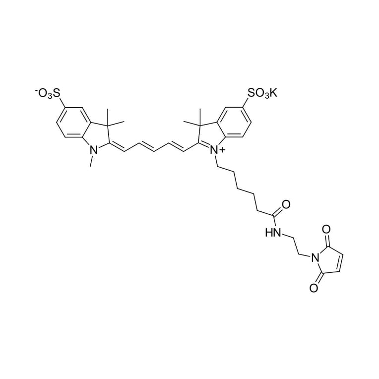 Chemical Structure - Sulfo-Cyanine 5 maleimide (A270296) - Antibodies.com