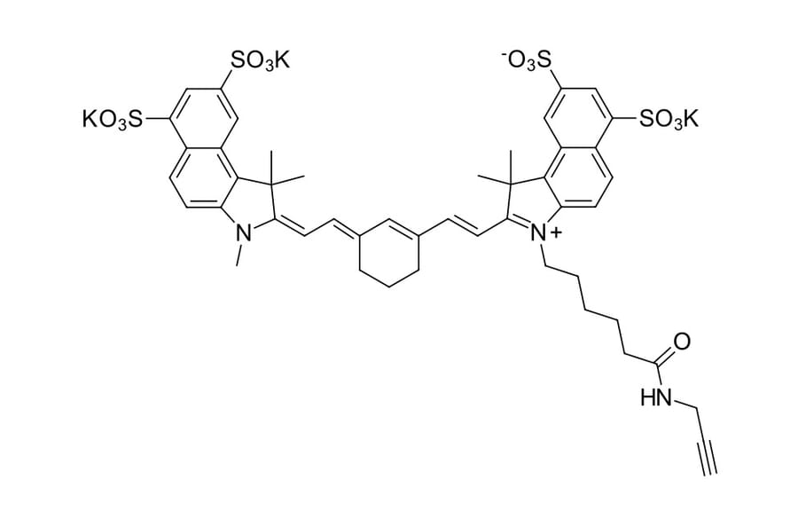 Chemical Structure - Sulfo-Cyanine 7.5 alkyne (A270300) - Antibodies.com