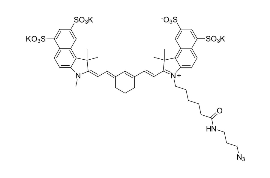 Chemical Structure - Sulfo-Cyanine 7.5 azide (A270301) - Antibodies.com