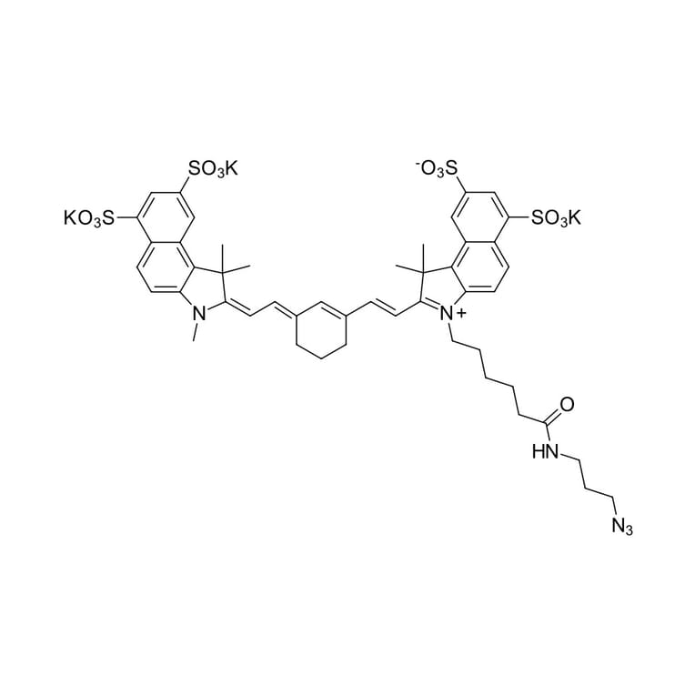Chemical Structure - Sulfo-Cyanine 7.5 azide (A270301) - Antibodies.com