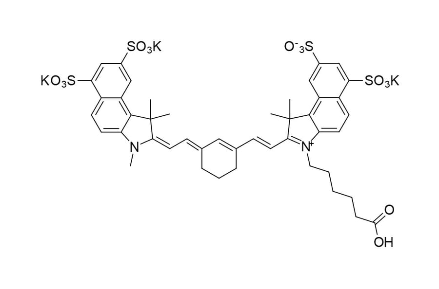Chemical Structure - Sulfo-Cyanine 7.5 carboxylic acid (A270302) - Antibodies.com