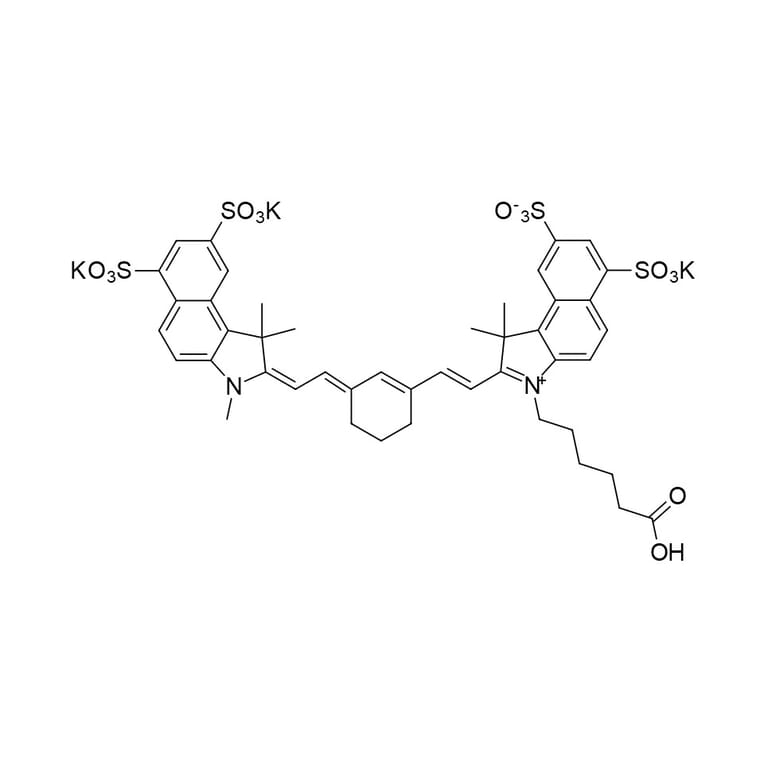 Chemical Structure - Sulfo-Cyanine 7.5 carboxylic acid (A270302) - Antibodies.com