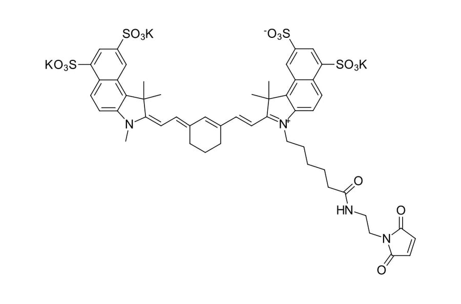 Chemical Structure - sulfo-Cyanine 7.5 maleimide (A270304) - Antibodies.com