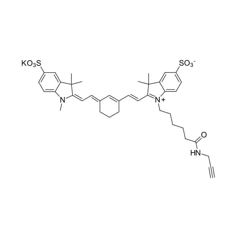Chemical Structure - Sulfo-Cyanine 7 alkyne (A270306) - Antibodies.com