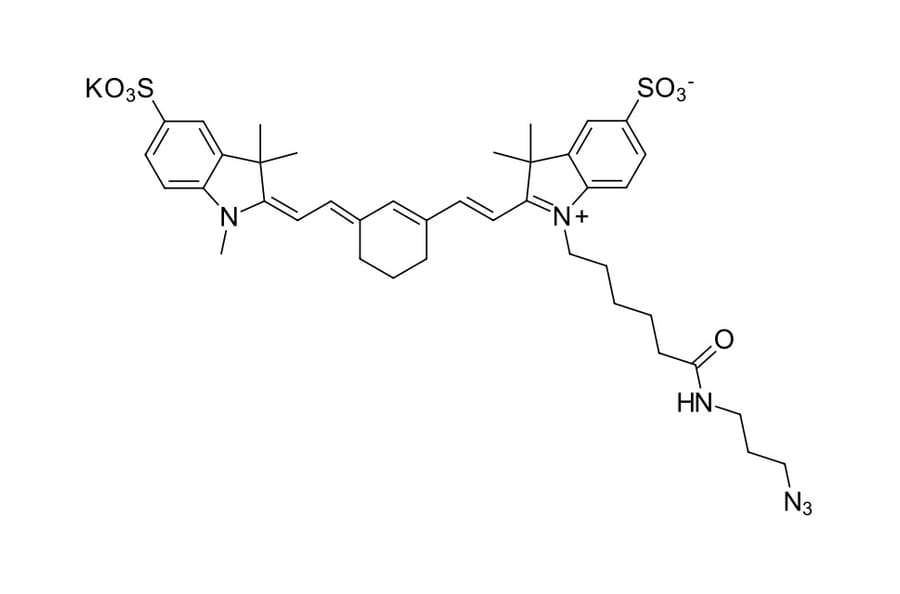 Chemical Structure - Sulfo-Cyanine 7 azide (A270308) - Antibodies.com