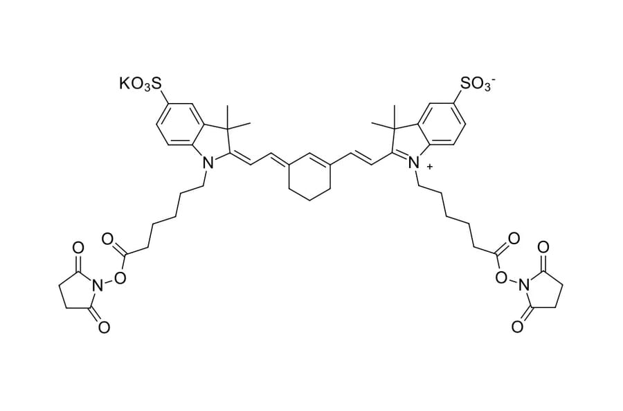 Chemical Structure - Sulfo-Cyanine 7 bis-NHS ester (A270309) - Antibodies.com