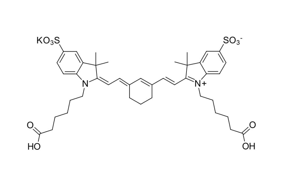Chemical Structure - sulfo-Cyanine 7 dicarboxylic acid (A270311) - Antibodies.com
