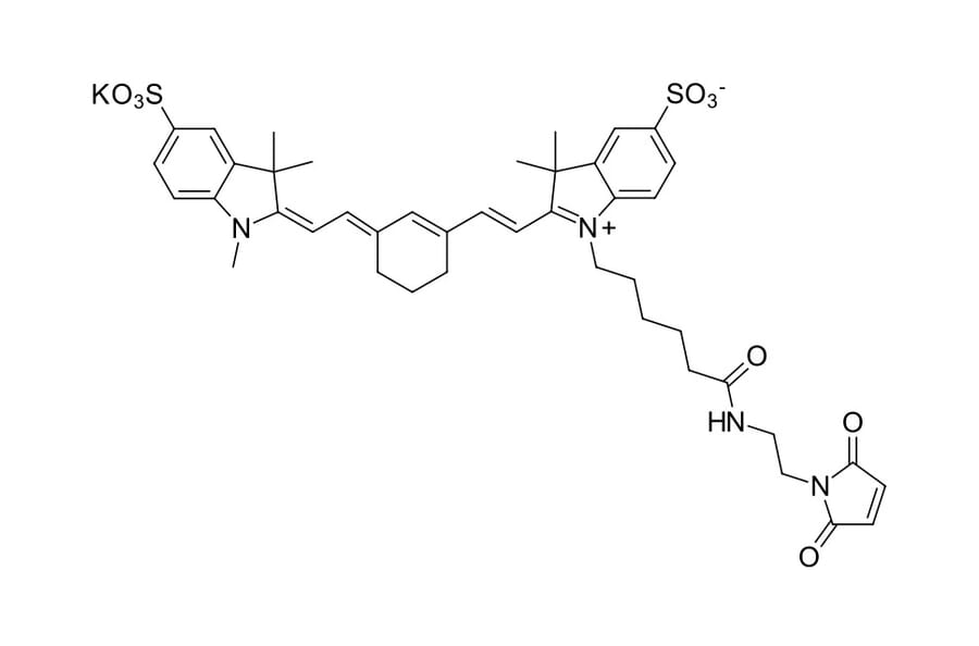 Chemical Structure - Sulfo-Cyanine 7 maleimide (A270312) - Antibodies.com